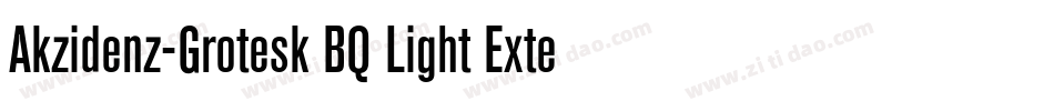 Akzidenz-Grotesk BQ Light Exten字体转换